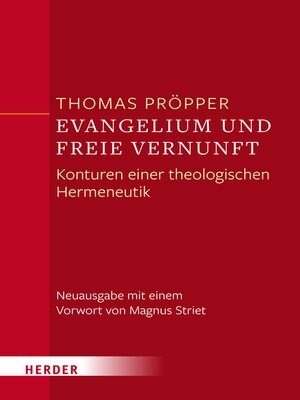 cover image of Evangelium und freie Vernunft